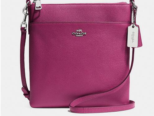 Coach Zip In Logo Small Fuchsia Crossbody Bags CFQ